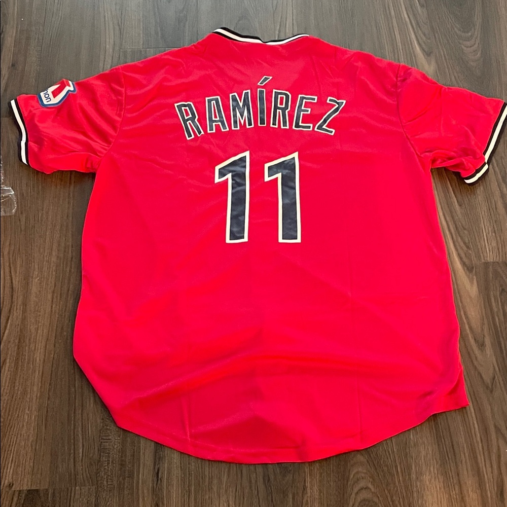 New in Bag Red Ramirez 11 Guardians Baseball Jersey Size XL Aug 2 Giveaway